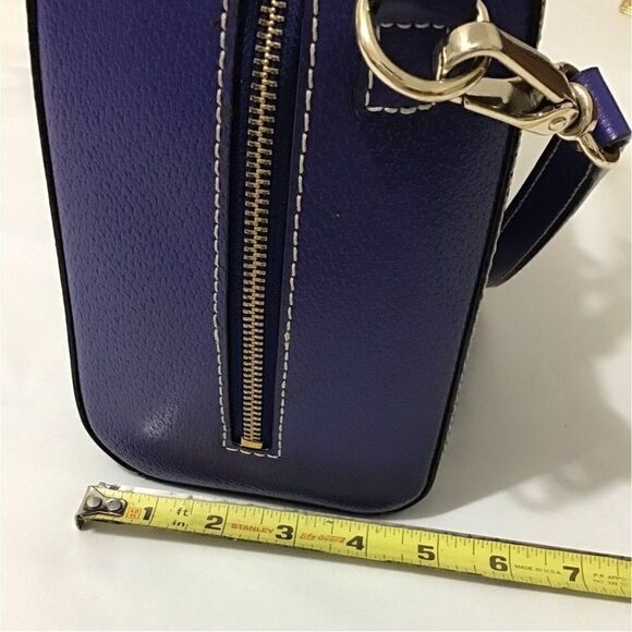 kate spade Alessa Wellesley Leather Satchel Holliday Blue Bag - Picture 15 of 15